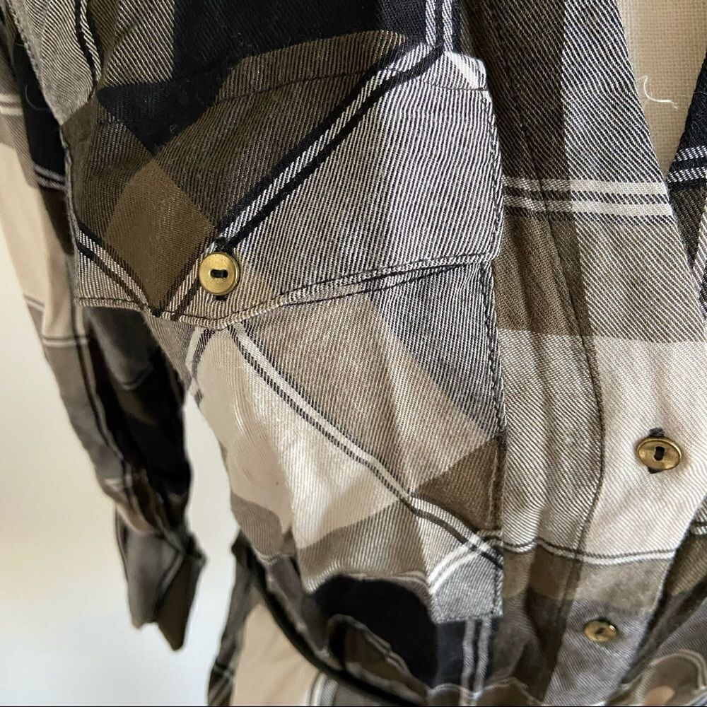 Dynamite Flannel Work Dress - Picture 3 of 6